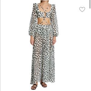 NWT PATBO Bossa Cut Out Chiffon Maxi Dress